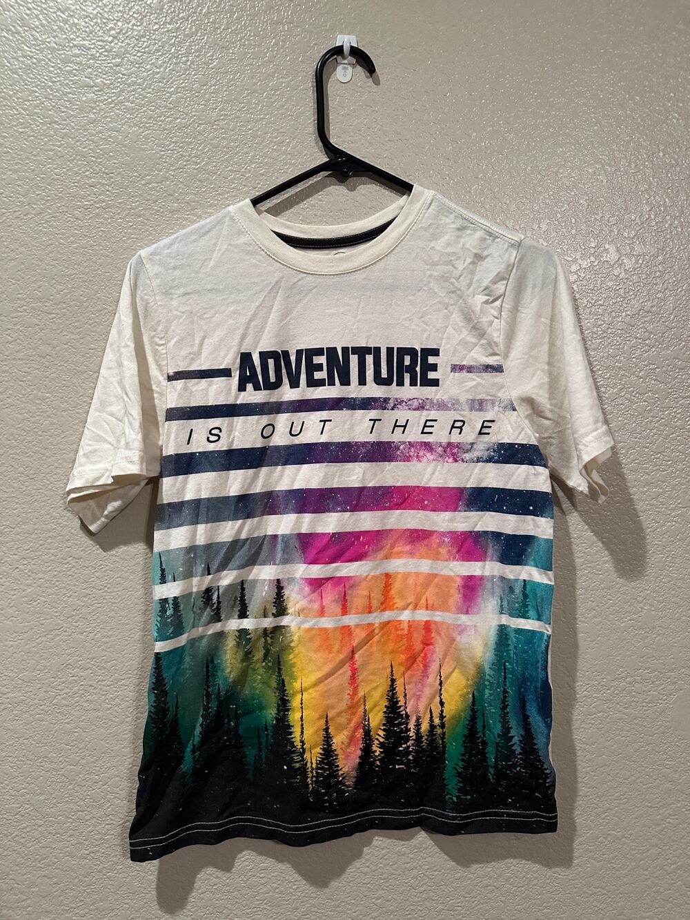 Wonder Nation Adventure is out there Galaxy Camping Night Sky Tee XXL (18)